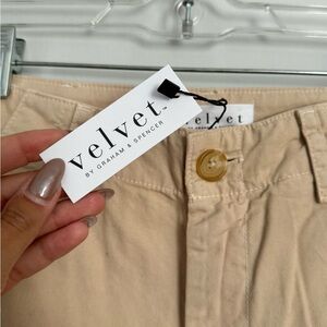 Mya Cotton Canvas Pant in Sand